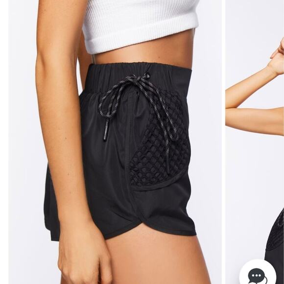 Forever 21 Active Netted Tulip-Hem Shorts - Picture 6 of 9